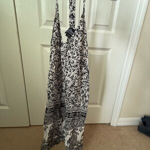 Black and White Floral Dress